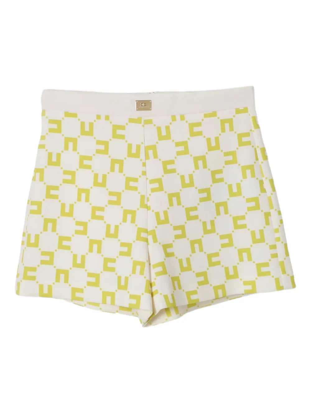 Elisabetta Franchi La Mia Bambina geometric-pattern shorts | Yellow | Image 1