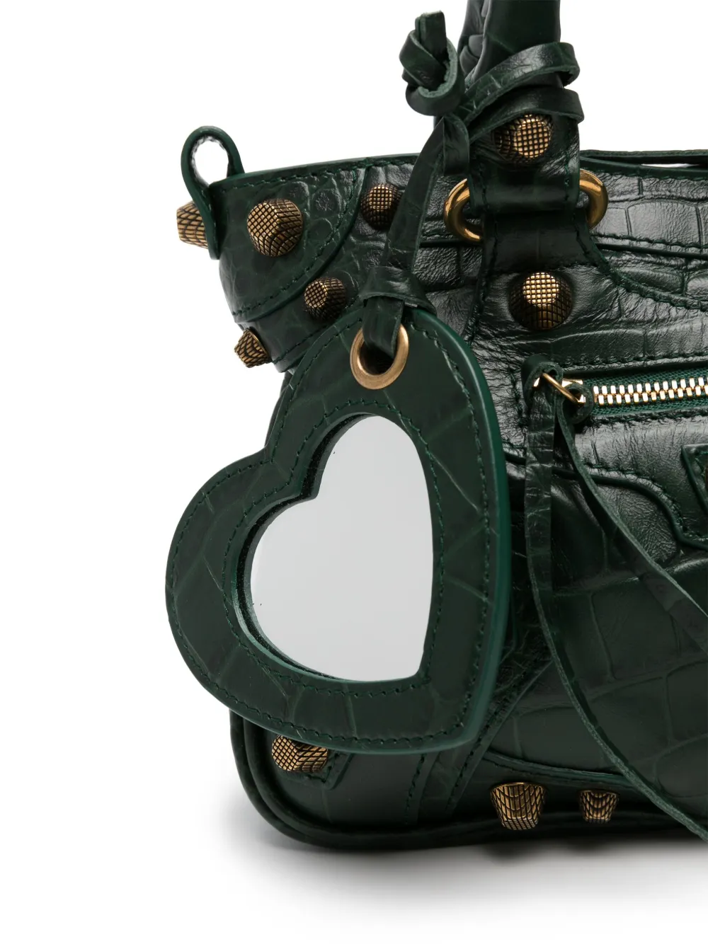 Balenciaga Le Cagole leren shopper Groen