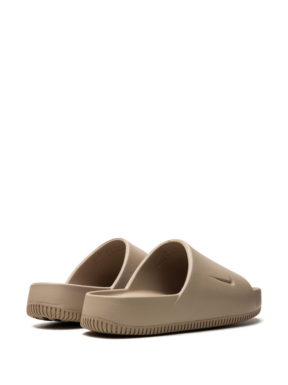 Shop Nike Calm Flat Slides In Neutrals