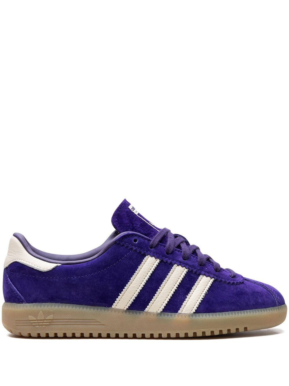 Adidas Originals Bermuda 3-stripes Suede Trainers In Purple