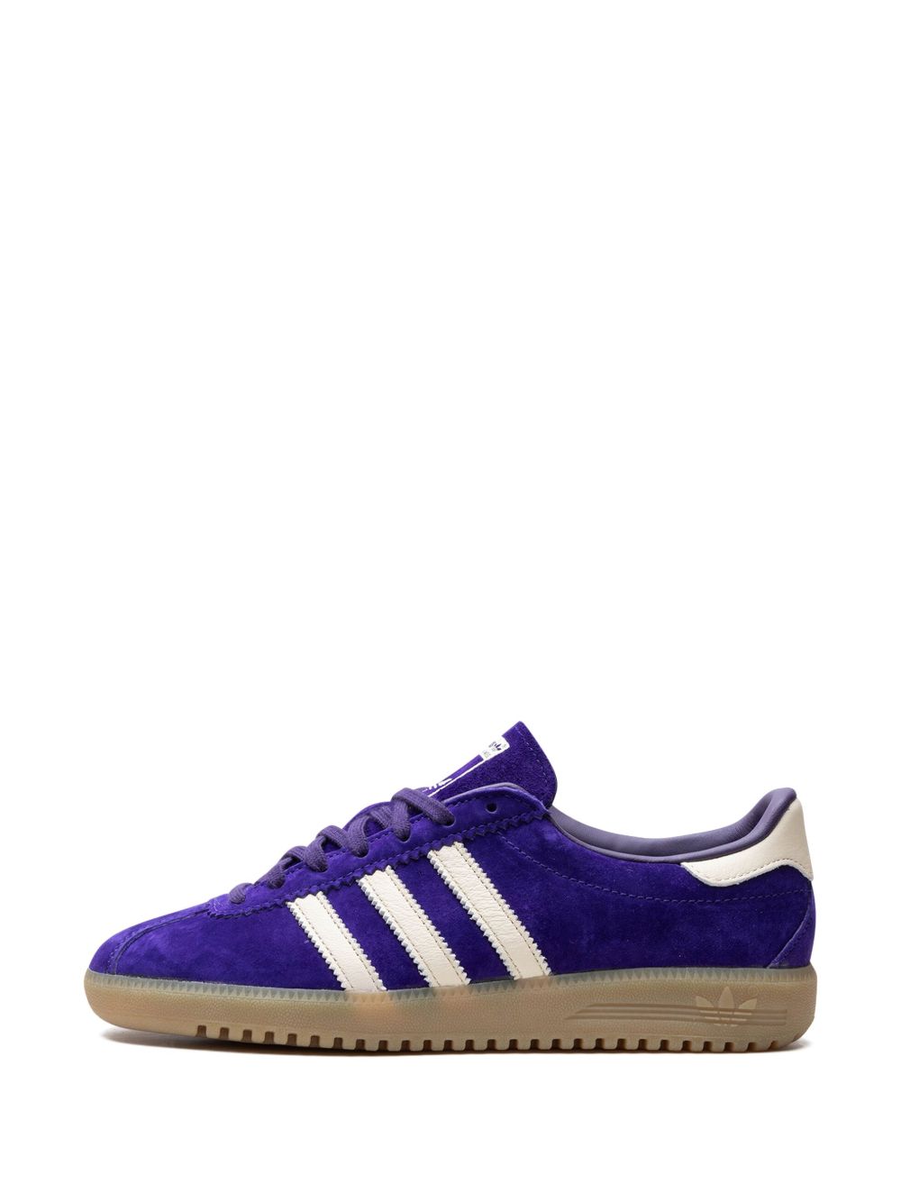 Shop Adidas Originals Bermuda 3-stripes Suede Sneakers In Purple