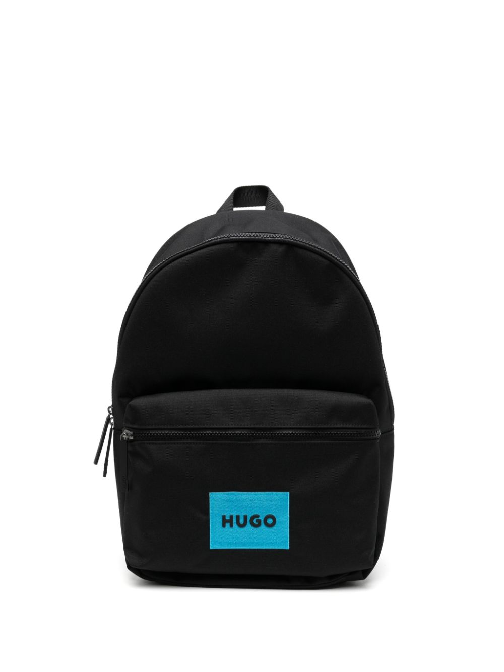 Hugo Logo-patch Backpack In Black