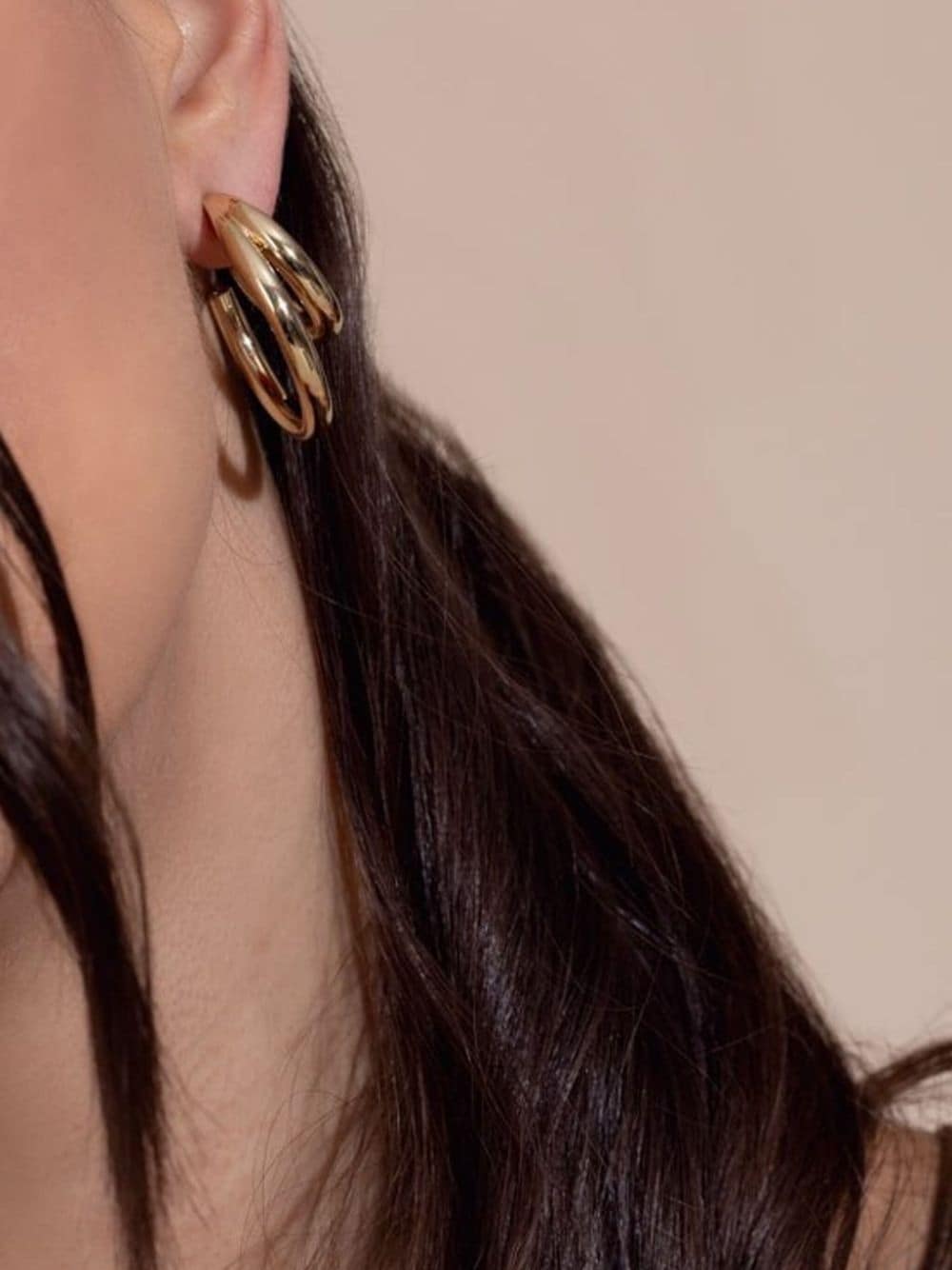 Shop Jennifer Fisher Lilly Double-hoop Earrings In Gold