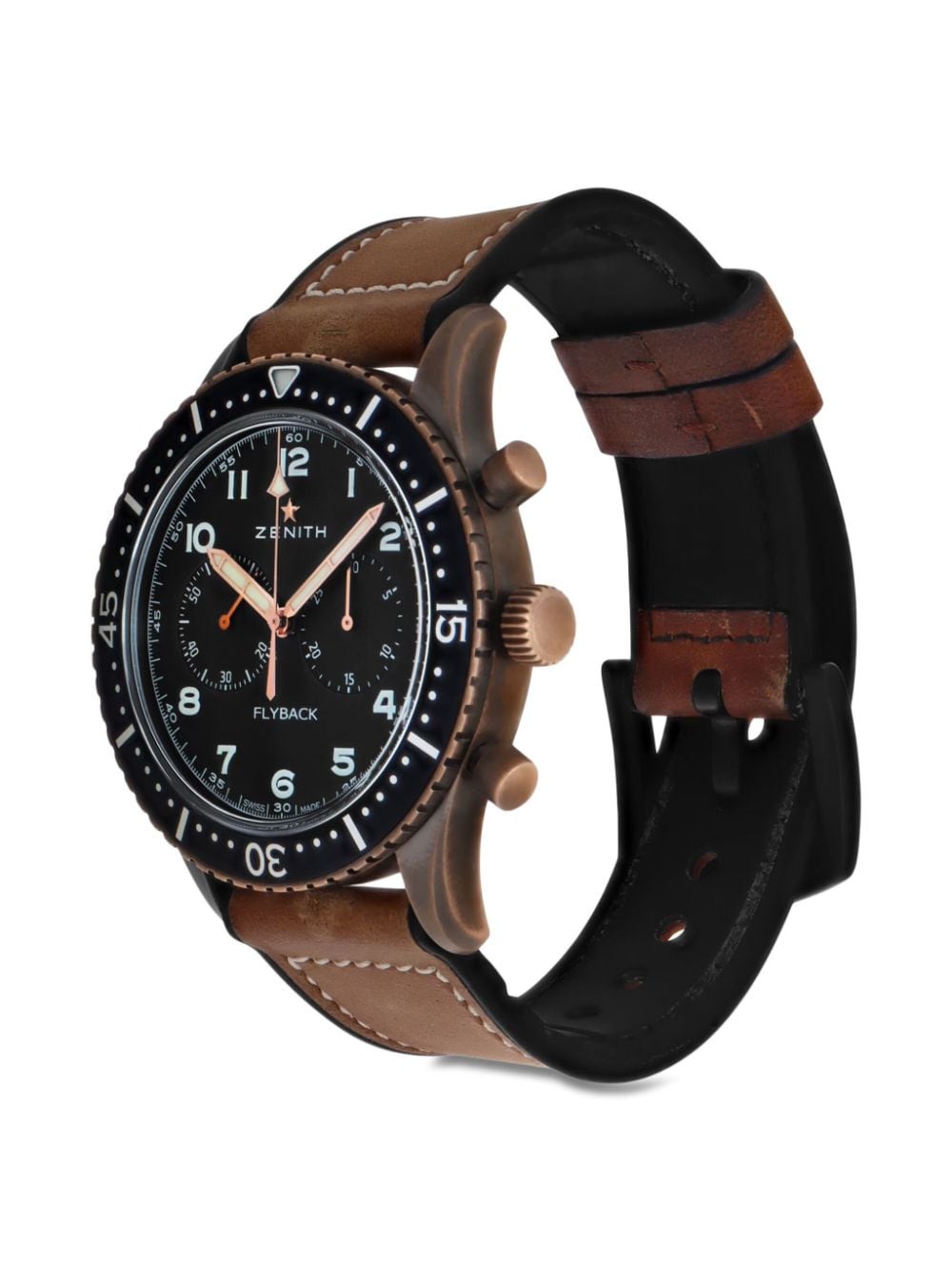 Zenith Pre-owned Flyback Chrono 43 mm horloge - Zwart