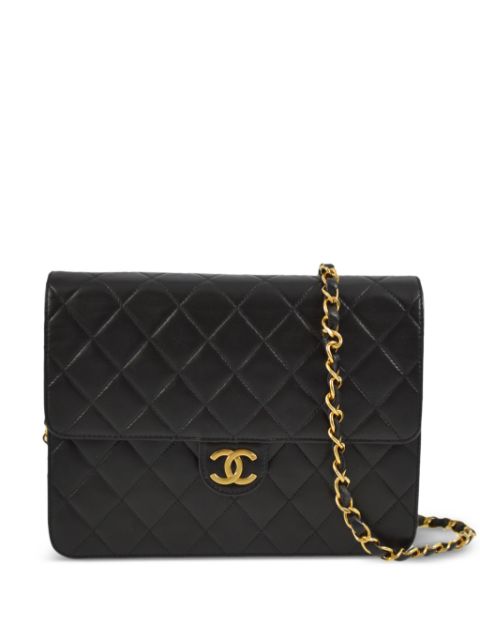 HOT SALE CHANEL 1995 small Half Flap shoulder bag Women