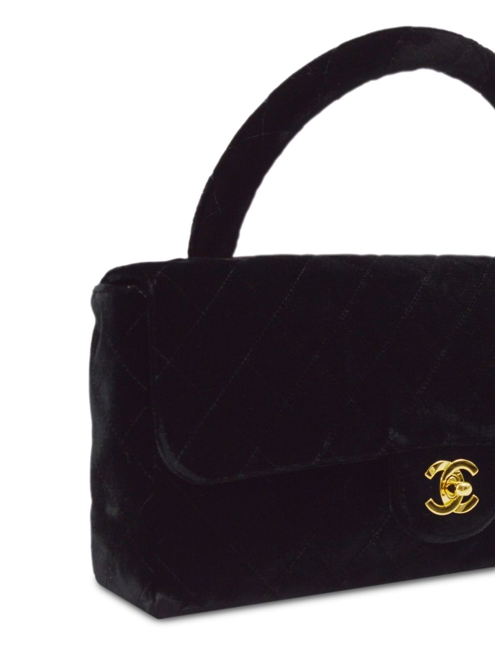 Pre-owned Chanel Classic Flap 两用手提包（1995年典藏款） In Black