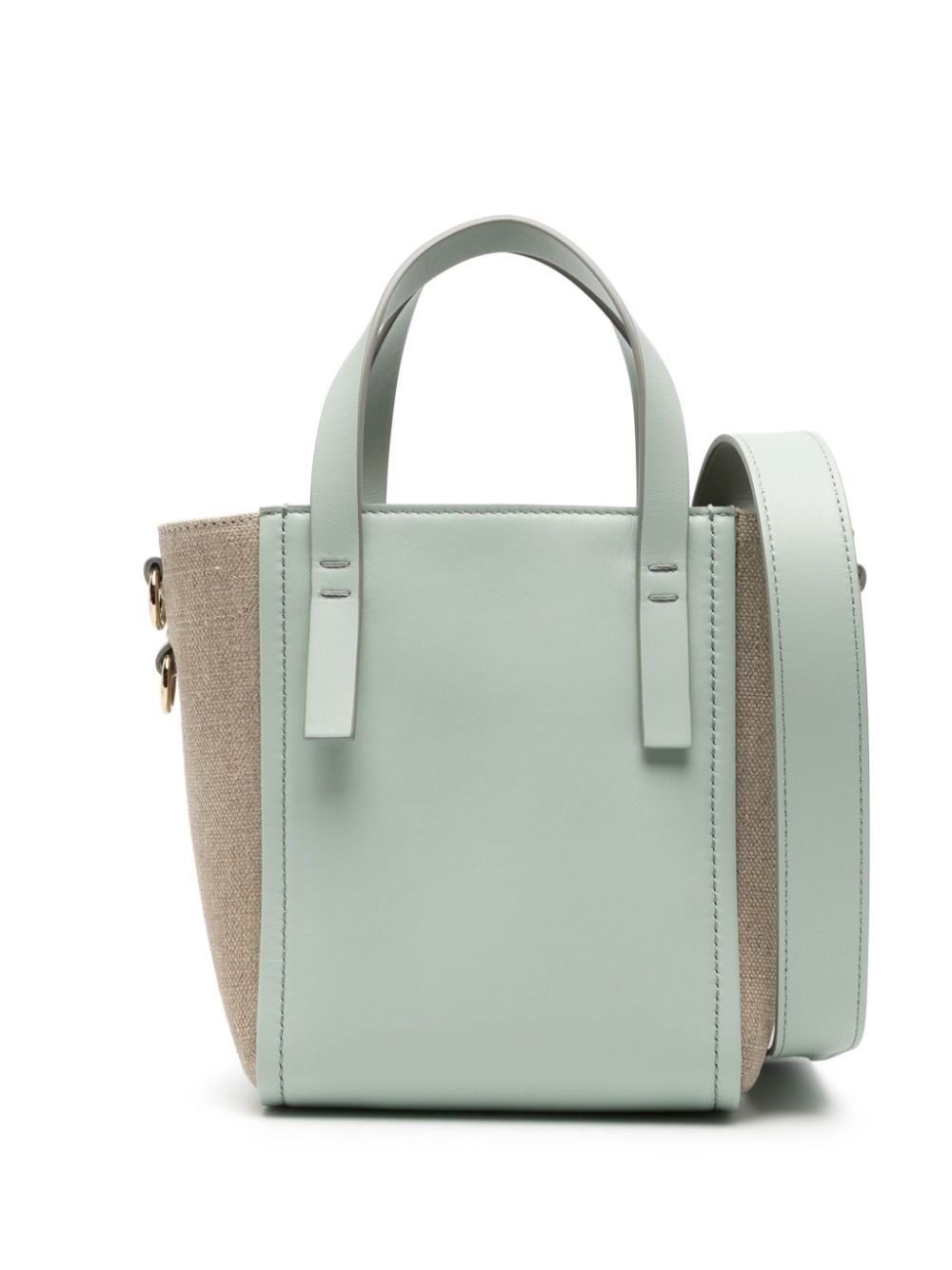 Shop Chloé Medium Sense Leather Tote Bag In Green