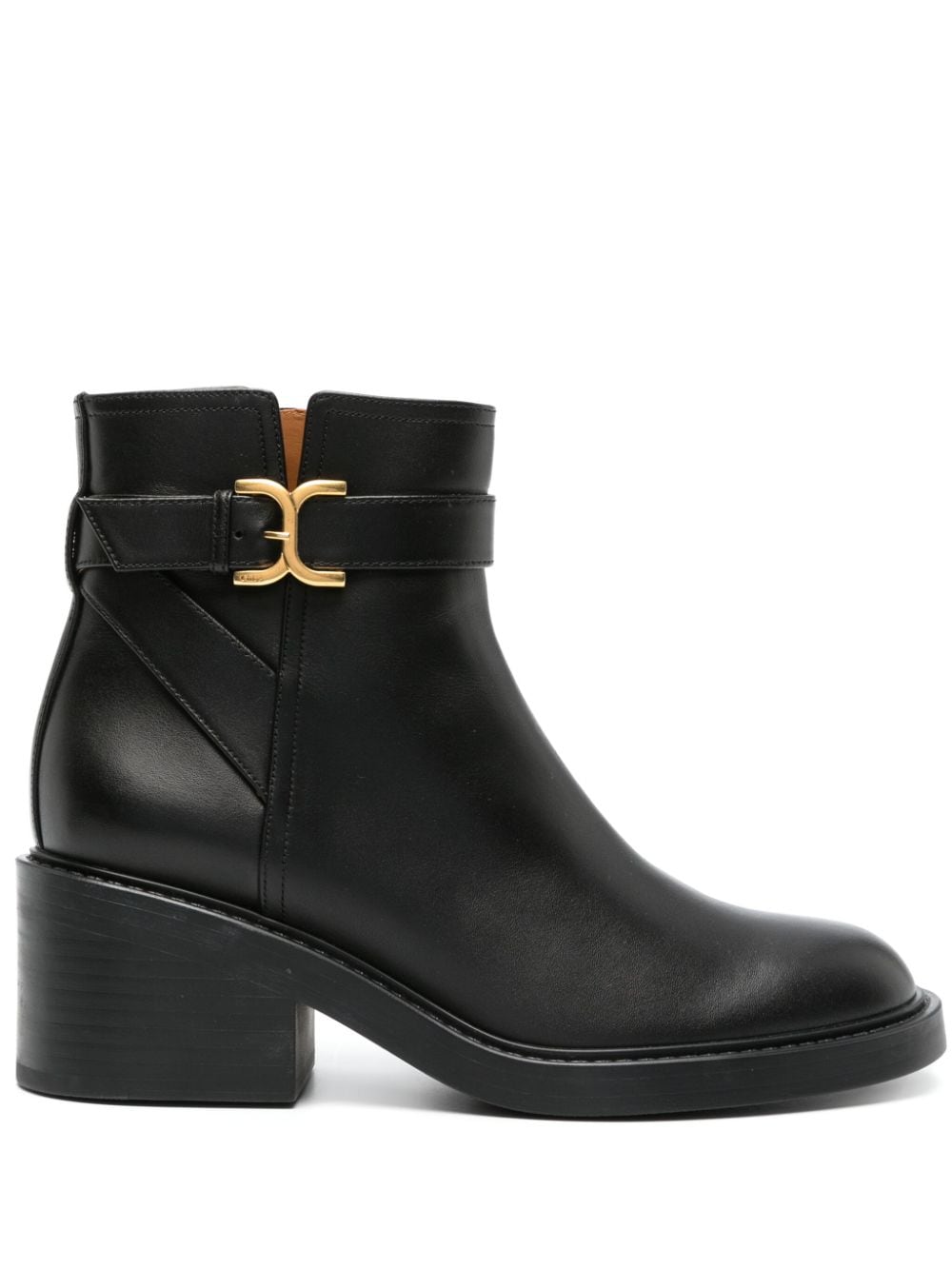 Chloé Marcie 60mm Ankle Boots In Black