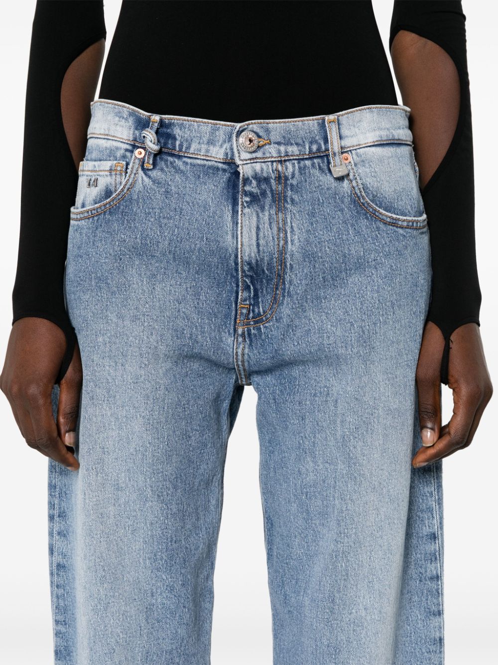Shop Sartoria Tramarossa Hollywood Straight-leg Jeans In Blue