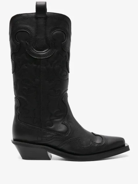 GANNI panelled calf-length boots