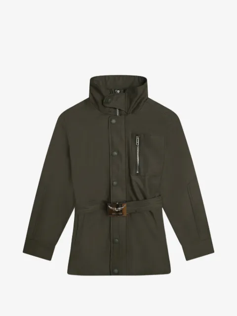 Zadig & Voltaire Kids belted zipped jacket