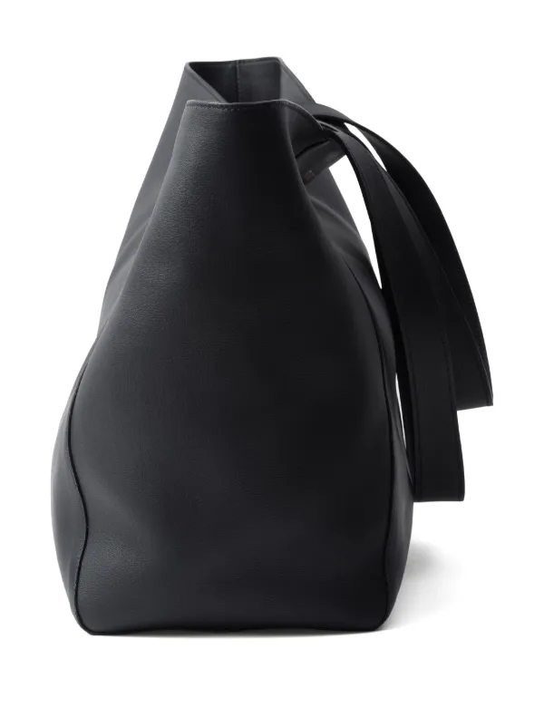 Prada レザー トートバッグ | ブラック | FARFETCH JP