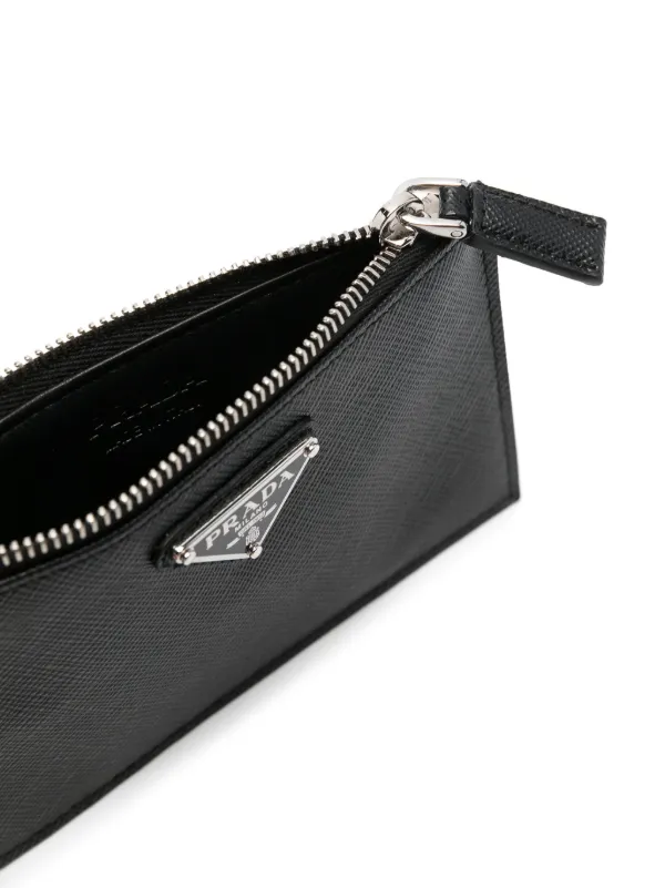 Prada Portafoglio Con Zip | Nero | FARFETCH IT