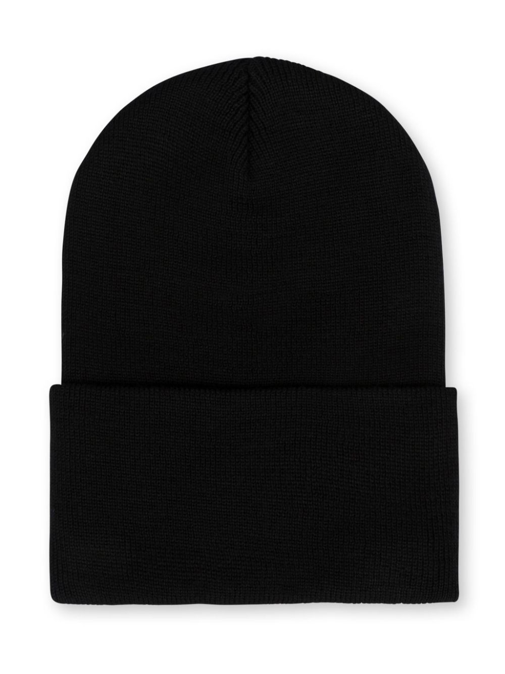 Moschino logo-patch beanie hat - Zwart