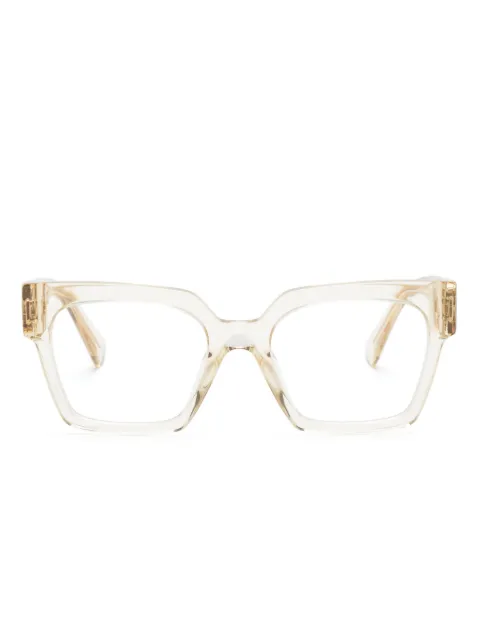 Miu Miu Eyewear lentes con armazón oversize transparente