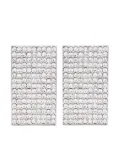 Alessandra Rich crystal-embellished clip-on earrings - Silver