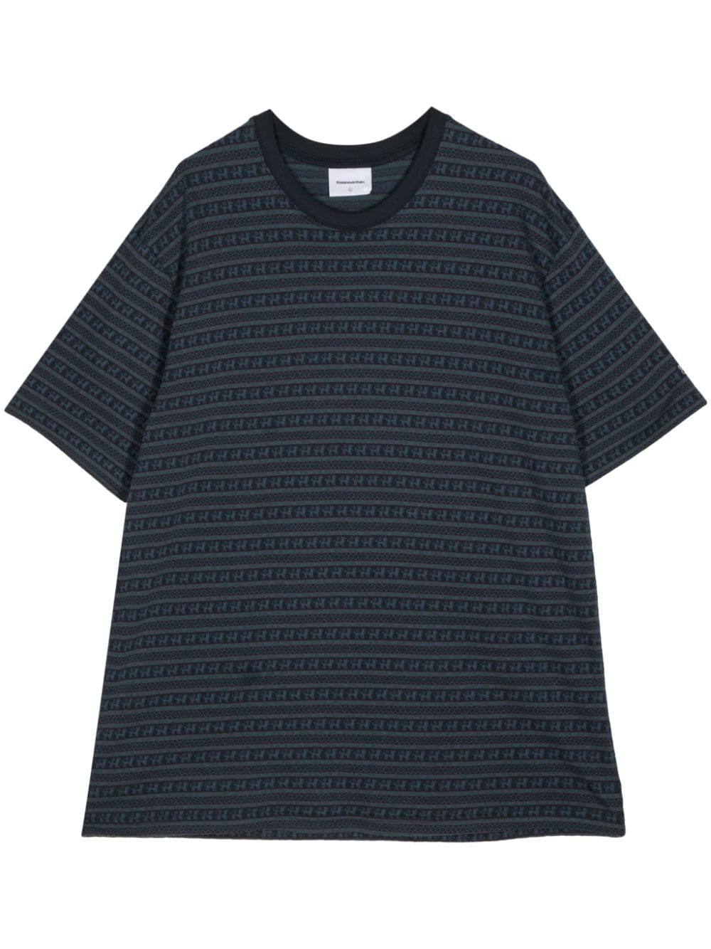pinstripe cotton t-shirt