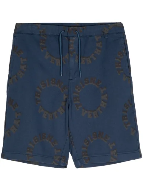 This Is Never That logo-print cotton shorts