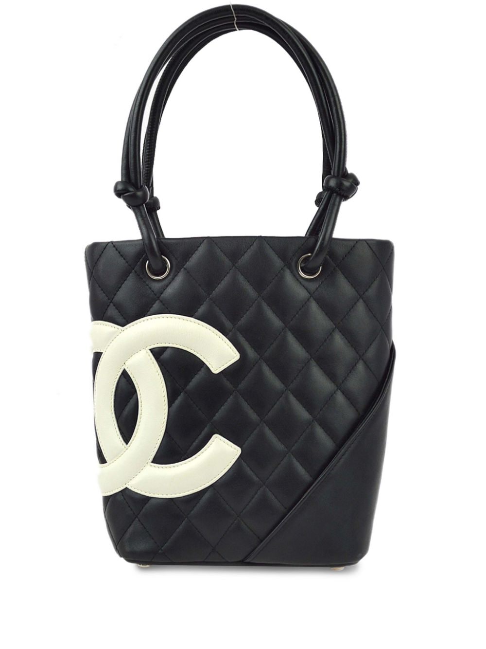 Pre-owned Chanel 2005 Cambon Ligne Tote Bag In Black