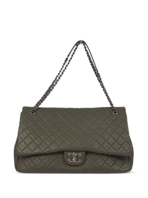 CHANEL Pre Owned 1997 Classic Flap Shoulder Bag Grey FARFETCH SG