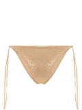 Cult Gaia Vallie metallic bikini bottoms - Gold