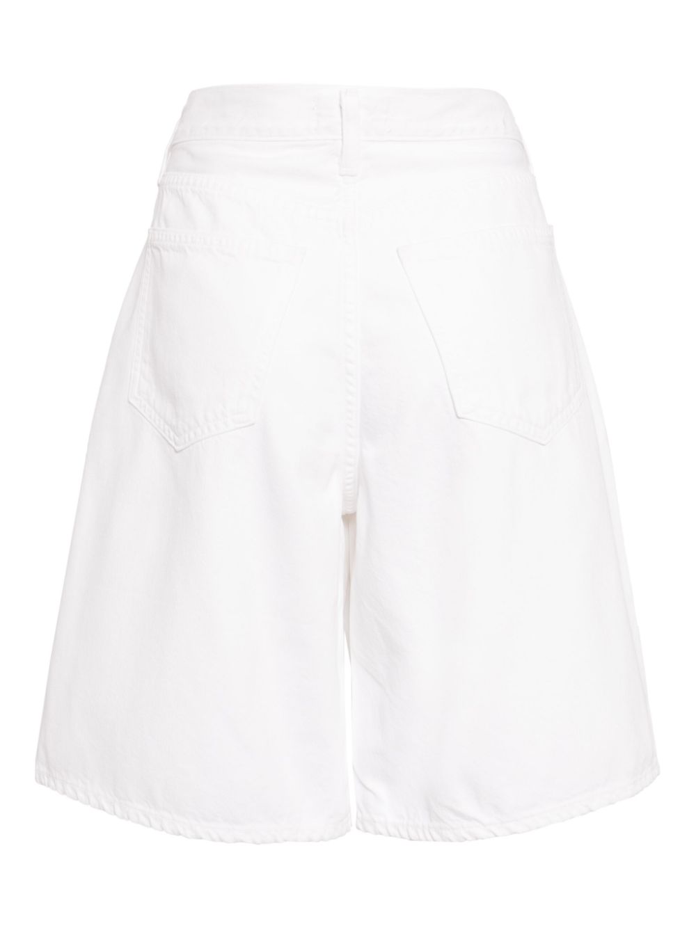 AGOLDE Ellis shorts met wijde pijpen Wit