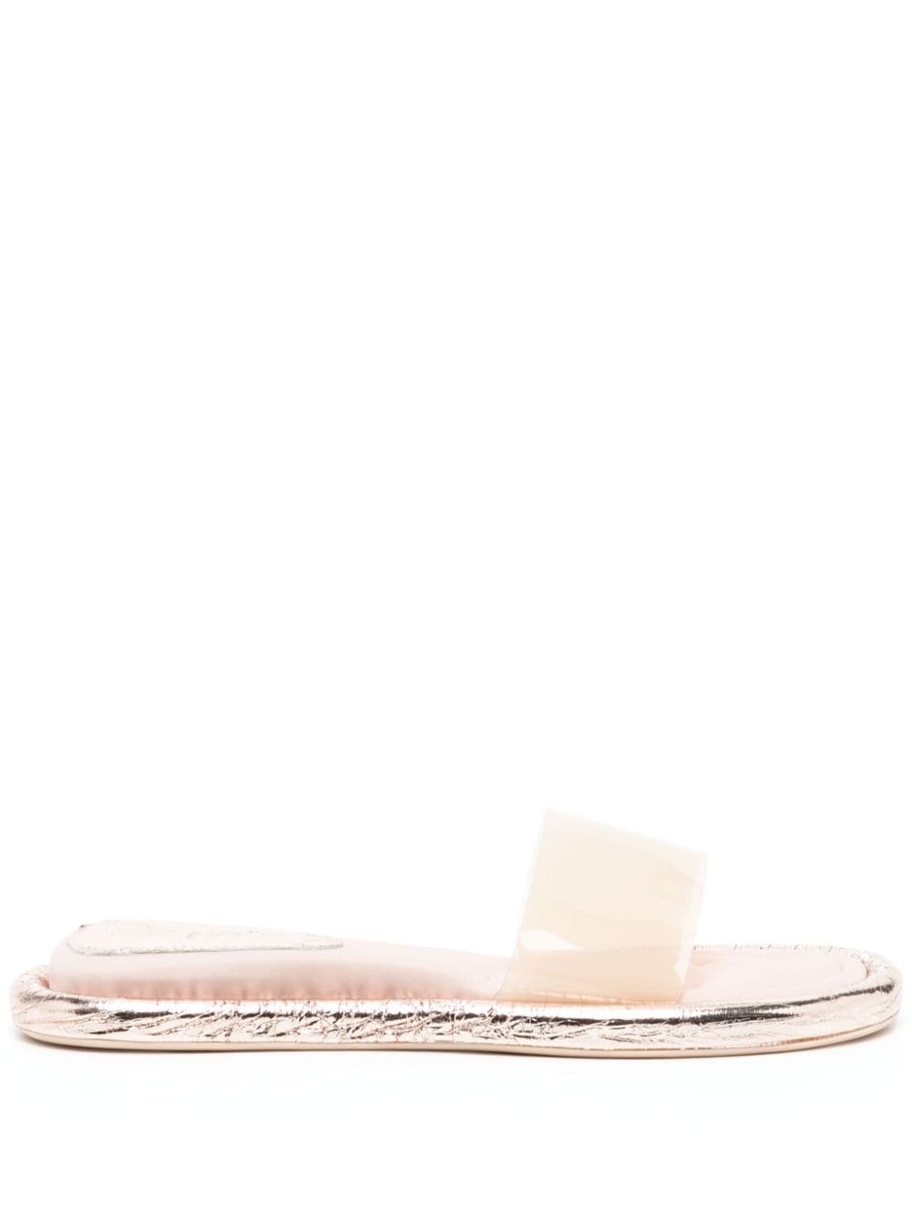 Cult Gaia Aldari transparent mules - Gold