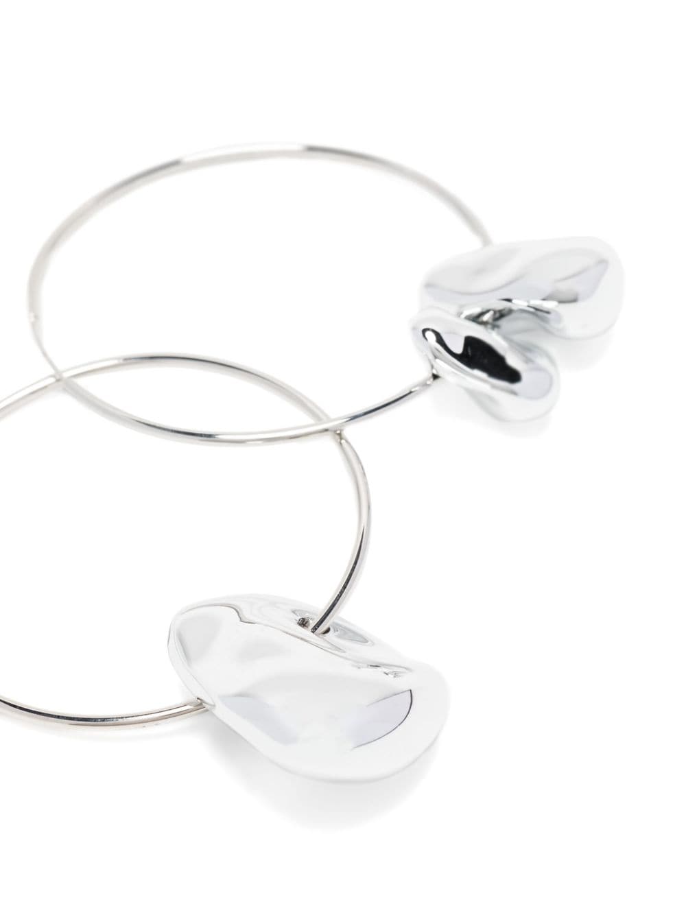 Shop Cult Gaia Juno Brass Earrings In Silver