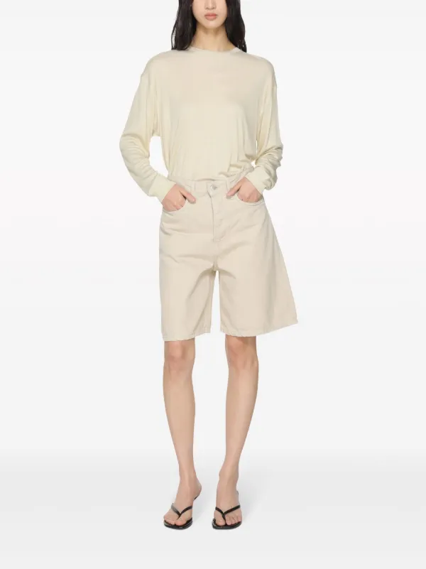 Studio Nicholson ロゴ ショートパンツ | ニュートラル | FARFETCH JP