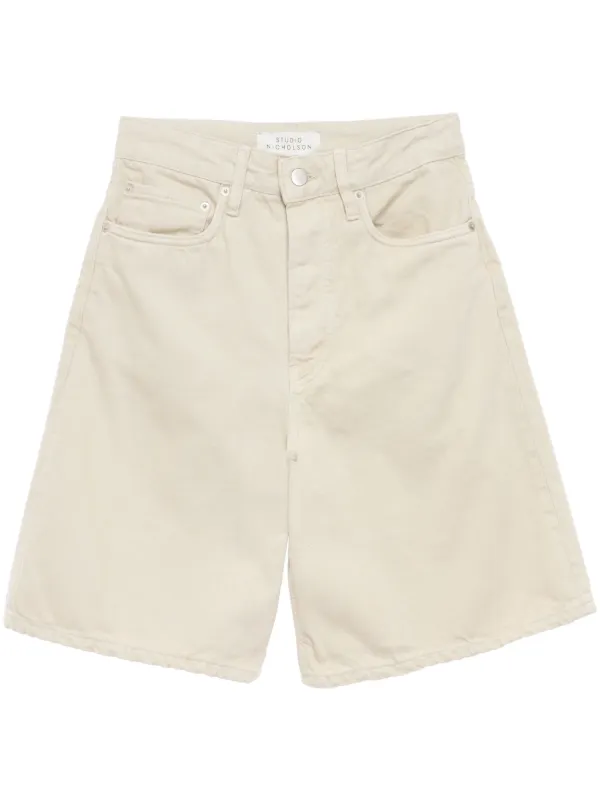 STUDIO NICHOLSON ショーツ Studio Nicholson ロゴ ショートパンツ | ニュートラル | FARFETCH JP