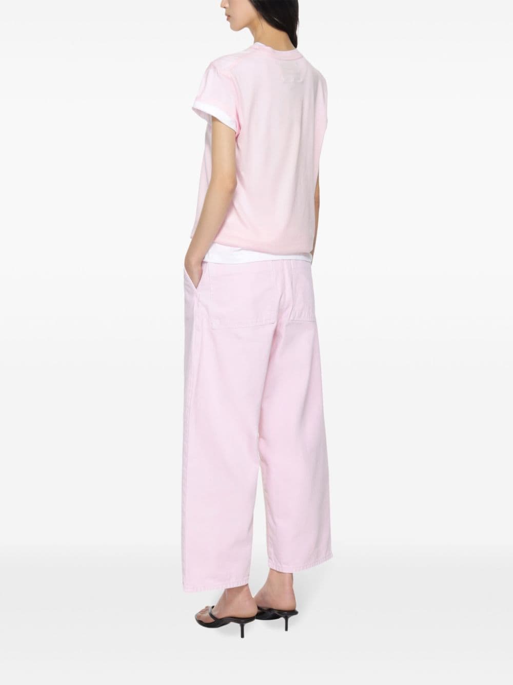 Shop Studio Nicholson Jersey Cotton T-shirt In Pink