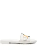 Chloé Marcie leather slides - White