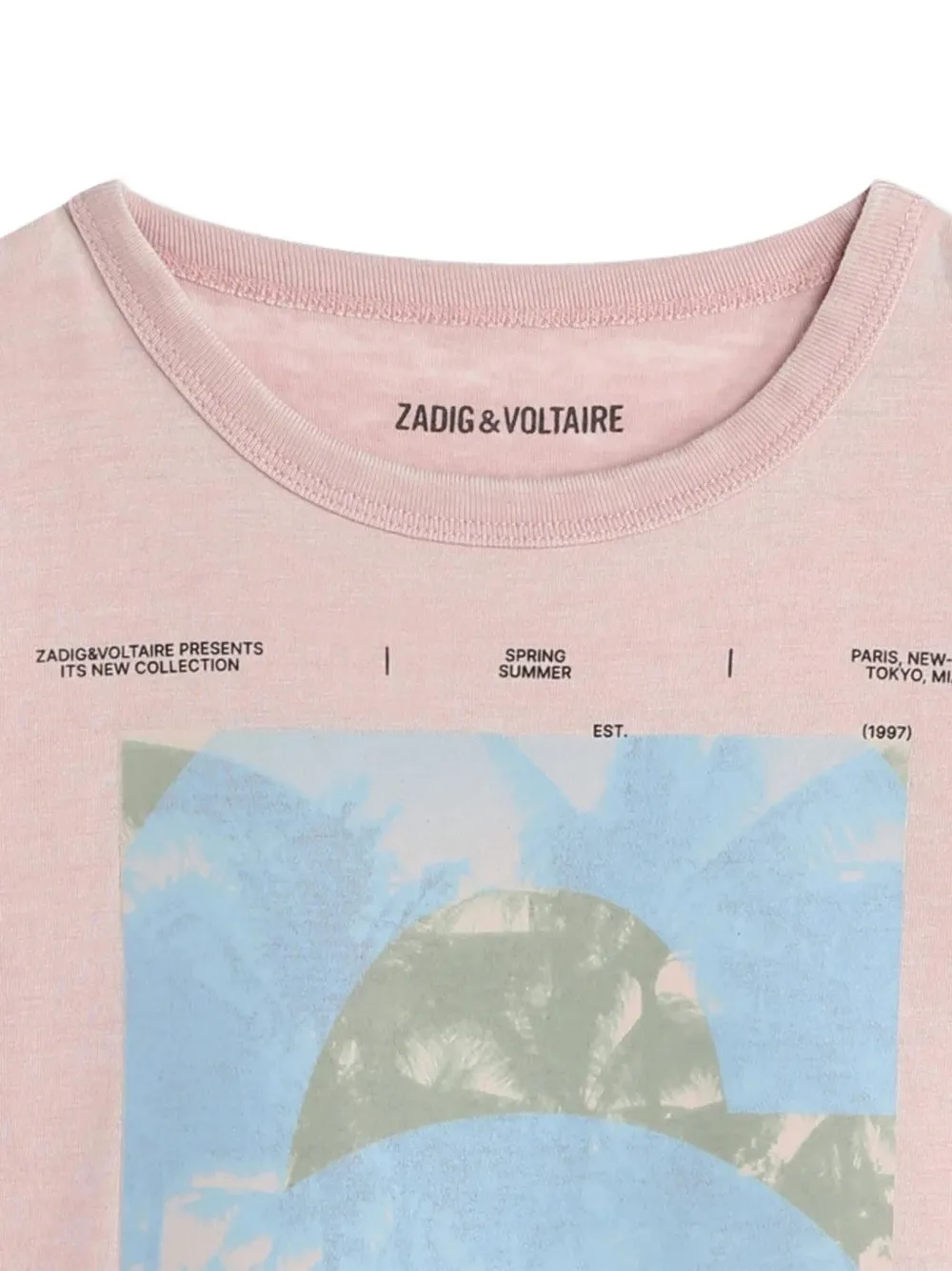 Zadig & Voltaire Kids T-shirt met logoprint Roze