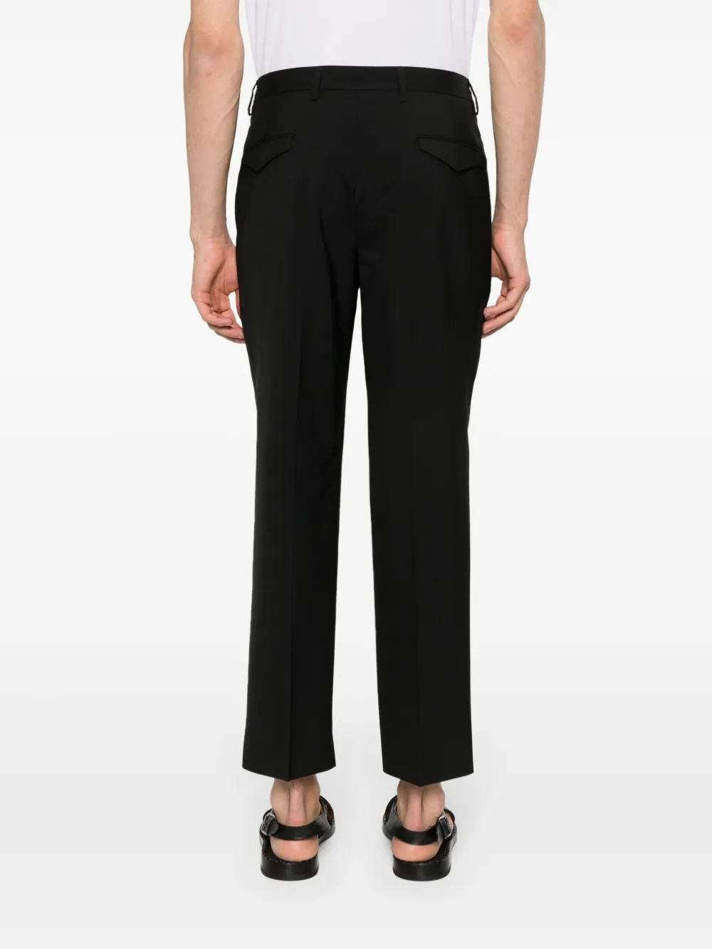 Shop Briglia 1949 Arsenals Tapered Trousers In Black