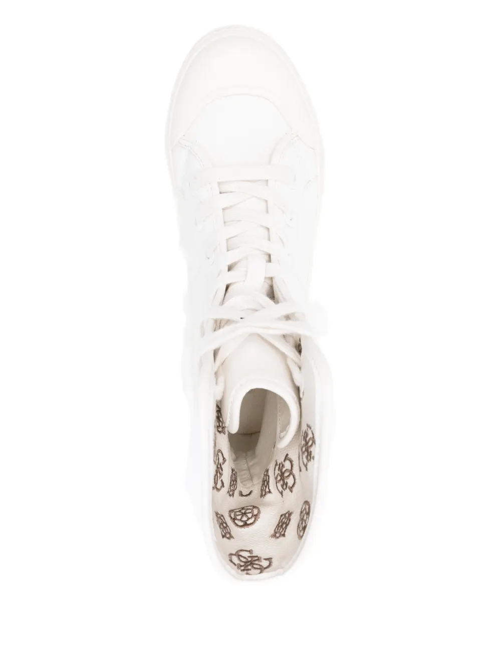GUESS USA lace-up platform combat boots Neutrals