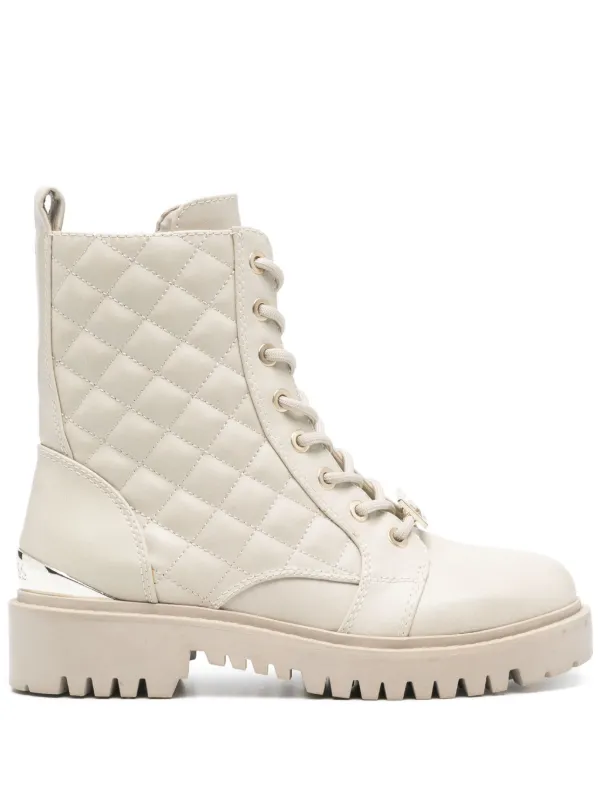 GUESS USA diamond quilted Ankle Boots Neutrals FARFETCH PH