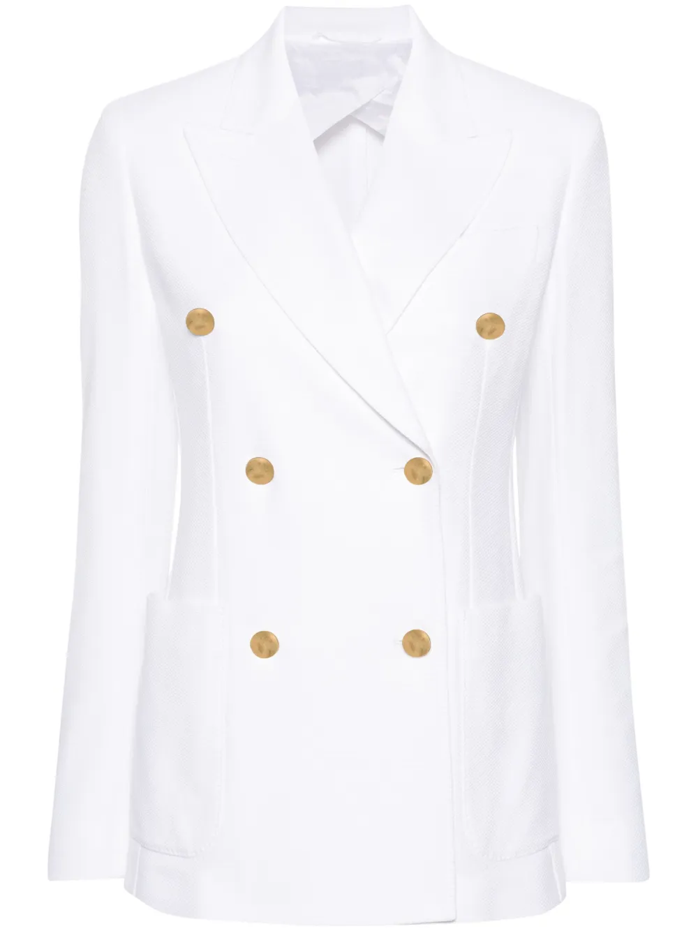 Max Mara Blazer met dubbele rij knopen Wit