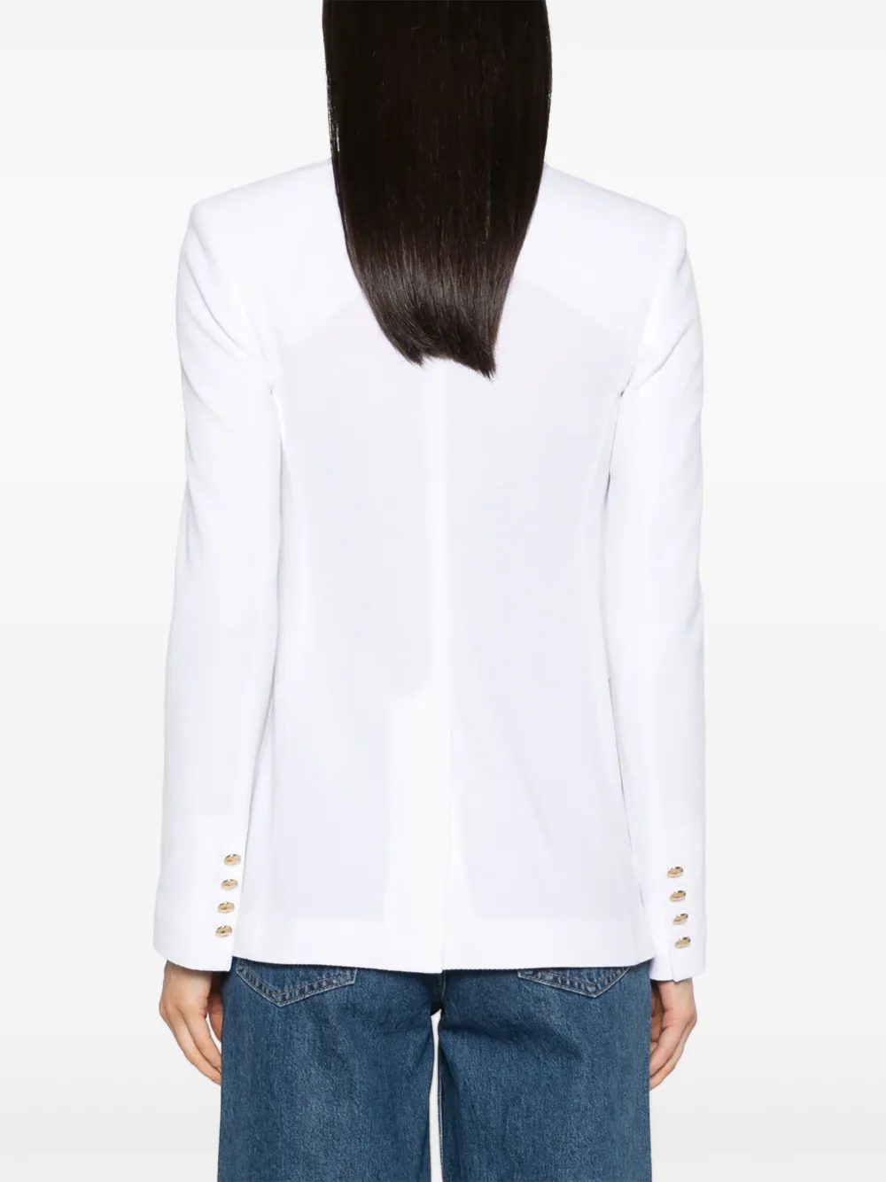 Max Mara Blazer met dubbele rij knopen Wit