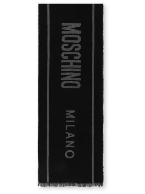 Moschino logo scarf
