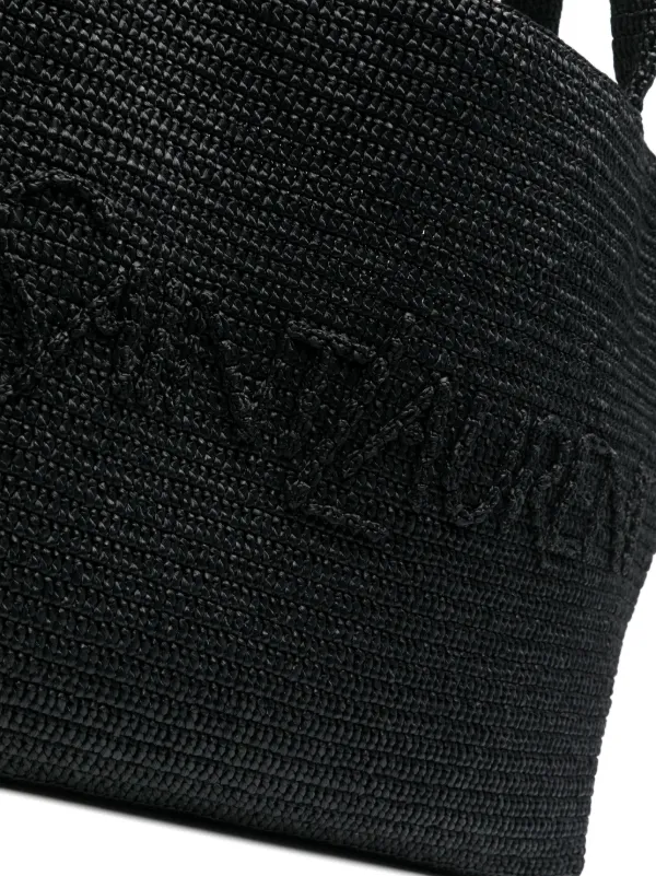 Saint Laurent ラフィア ハンドバッグ | ブラック | FARFETCH JP