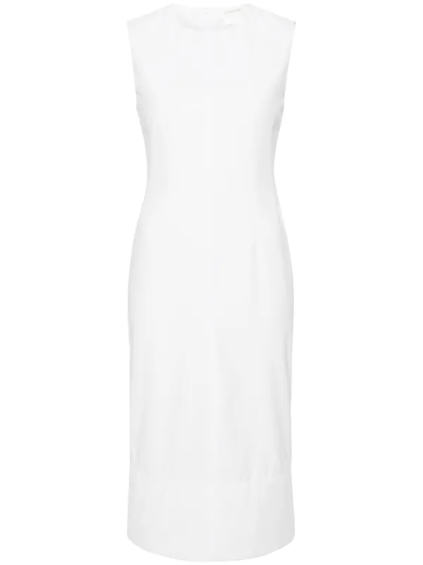 Sportmax Cariddi Crepe Midi Dress - White