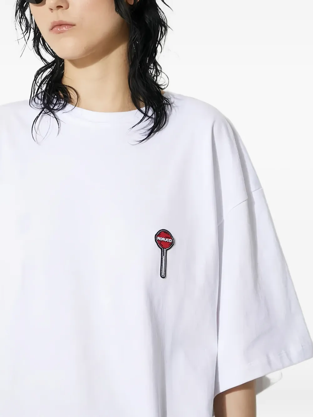 Fiorucci T-shirt met borduurwerk Wit