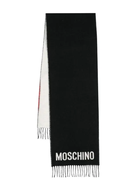 Moschino bufanda con logo en intarsia
