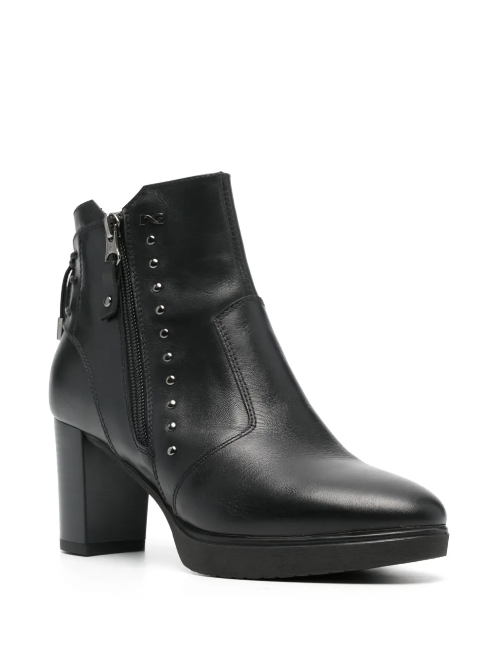  Nerogiardini Stud-embellished Ankle Boots - Black 
