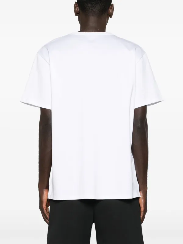 Alexander McQueen logo-embroidered Cotton T-shirt | White