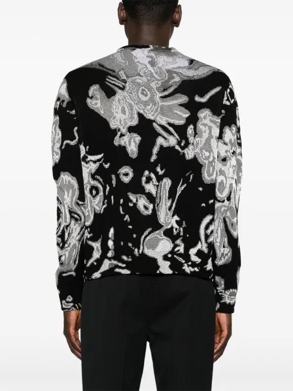 Alexander McQueen Skull Graphic Sweatshirt | Grey | FARFETCH