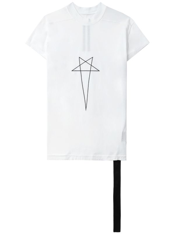 Rick Owens DRKSHDW logo-print Cotton T-shirt | White | FARFETCH AO