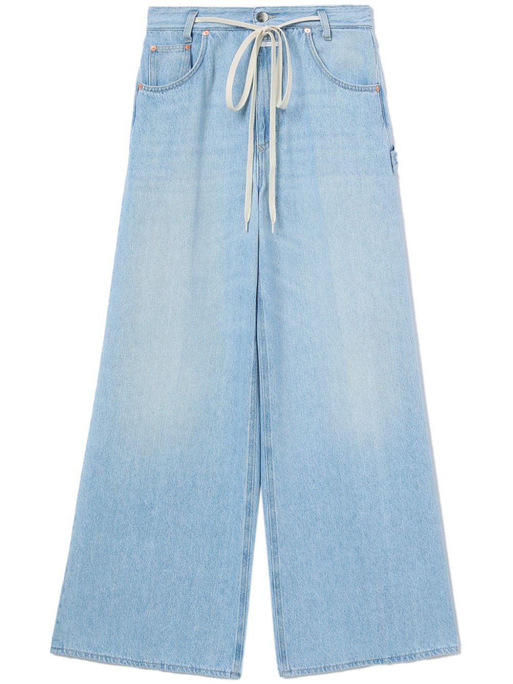 Closed Logo-patch Cotton Jeans In Blue