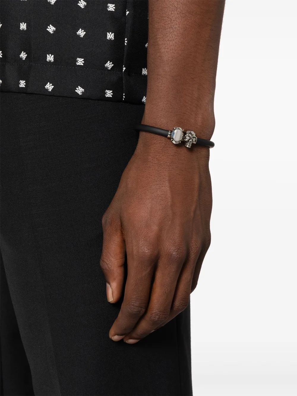 Alexander McQueen skull-charm bracelet - Zilver