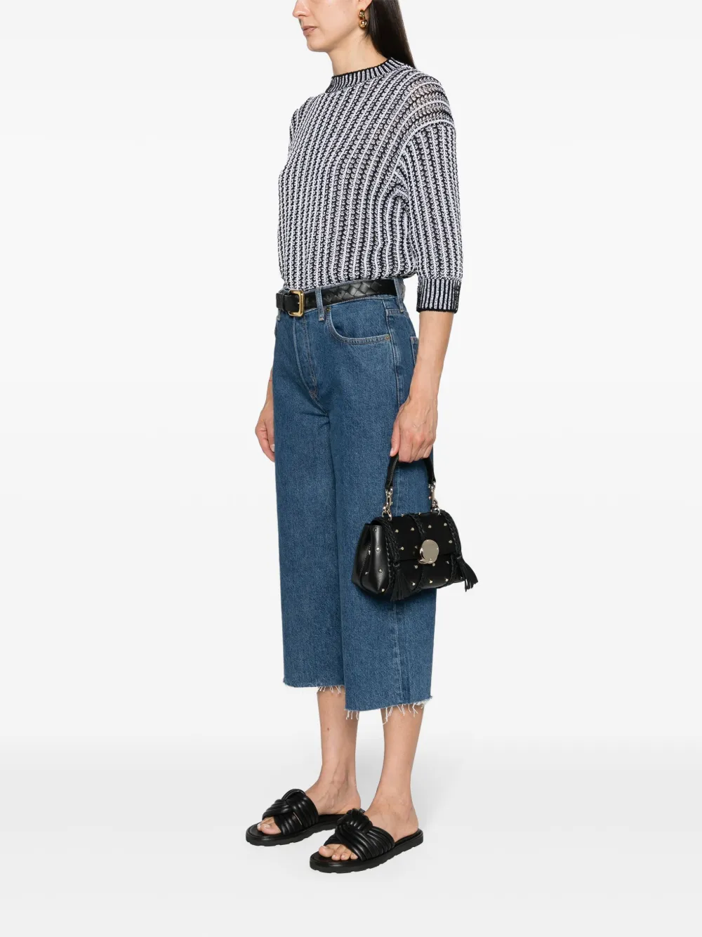 Chloé mini Penelope leather shoulder bag - Zwart